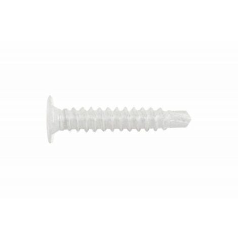 (4,2X14) TORNILLO AUTOTALADRANTE DE CABEZA EXTRAPLANA Y HUELLA PH BLANCO (100U) - INDEX