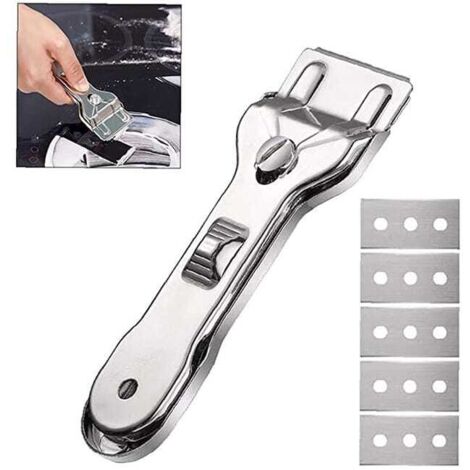 43 mm Metal scraper – 5 replaceable blades – For glass stoves – Quick and effective cleaning