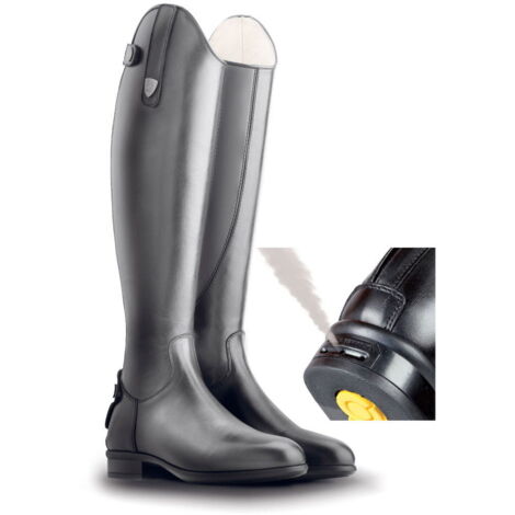 43, Nero 10: Stivale equitazione Tattini TERRIER con tecnologia CLOSE CONTACT con cerniera posteriore