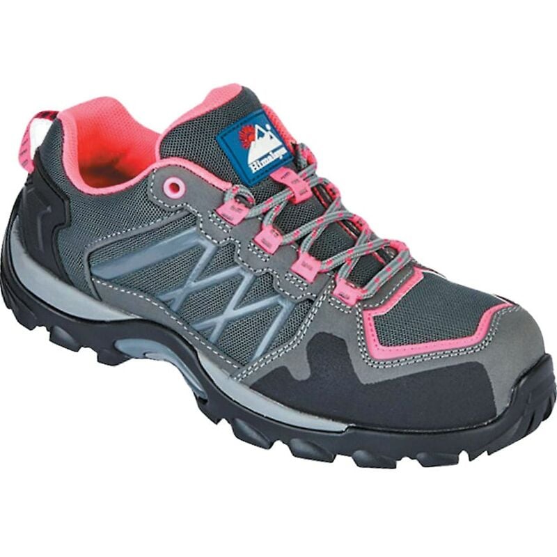 4302 Women's Metal Fee Gey/Pink Coss Safety Taines - Size 5 - Grey Pink - Himalayan