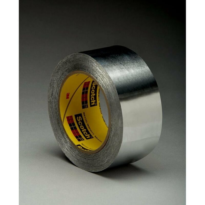 Aluminium Foil Tape 431, Silver, 12 mm x 55 m, 0.09 mm - 3M