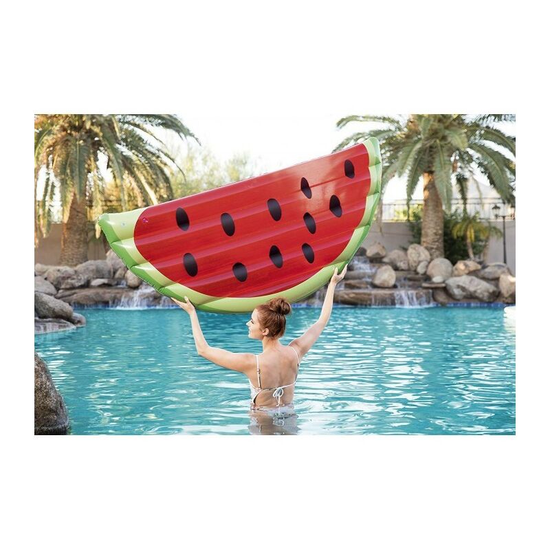 Mediawave Store - 43159 Matelas gonflable géant en forme de Pastèque bestway watermelon 174 x 89 cm