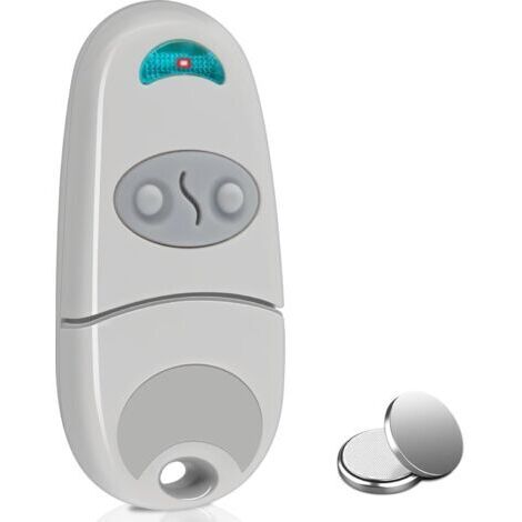 433,92 MHz Inti Era Télécommande Portail pour ON2E, 2 Canaux Télécommande pour Portail, Code Tournant Sécurisé, Compatible Récepteurs Automatisés, Noir/Blanc, 2PCS