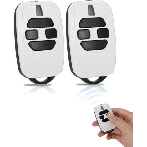 ALOVEZ 433,92 MHz Telecommande Portail pour GTI4, GTI2, GT2/4, Mio TR2/4, Mio TR2N/4N, 4 Canaux, Télécommande Portail, Bip Portail de Garage (2pcs)
