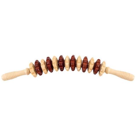 43.3cm Htre Rouleau De Massage En Bois Masseur Anti-cellulite Ensemble De Massage Rouleau De Maderothrapie Pour Les Jambes, Le Dos, Le Corps, La C