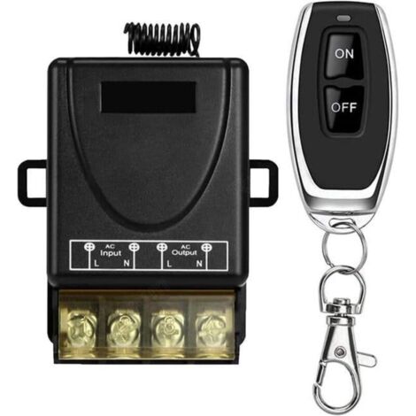 433Mhz Télécommande sans Fil Interrupteur AC 220V 230V 30A Relais Récepteur et 1 émetteur Radio Control pour Pompe à Eau légère Appareils