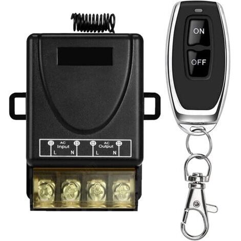 433Mhz Télécommande sans Fil Interrupteur AC 220V 230V 30A Relais Récepteur et 1 émetteur Radio Control pour Pompe à Eau légère Appareils électroménagers Irrigation agricole