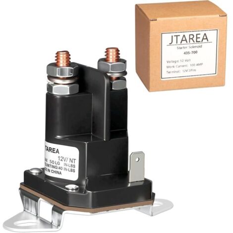 435-700 Relais de Démarreur Solenoide 12V Tracteur Tondeuse Solénoïde de Demarreur Starter Solenoid Relay pour 539101714 Trombetta 812-1221-211 854-1221-210