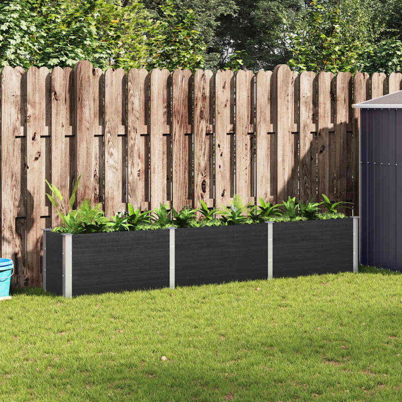 Garden Raised Bed 300x50x54 Cm Wpc Grey Vidaxl