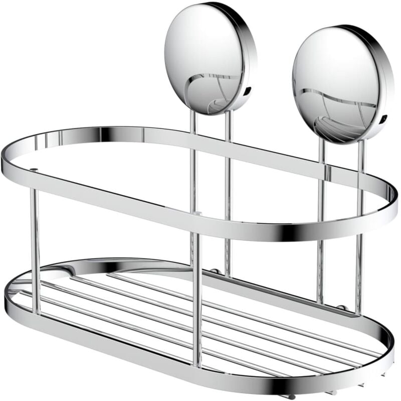 

Cesta de ducha cromada 22x11x13 cm - Plateado - Eisl