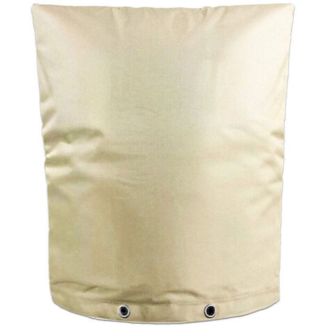 (43x52cm-Beige) Tuyau De Couverture De Robinet d'eau Poche Isolée Protecteur De Tuyau d'hiver Extérieur