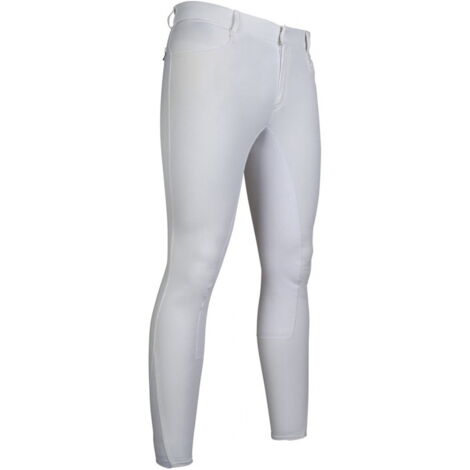 44, Blanc 1200: Culotte de cheval homme Modèle sportif en simili cuir