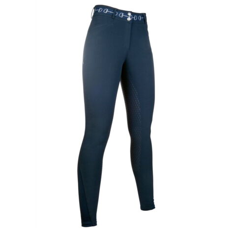 44, Blanc 1200: Pantalon d'équitation pour femme modèle Monaco avec poignée au genou