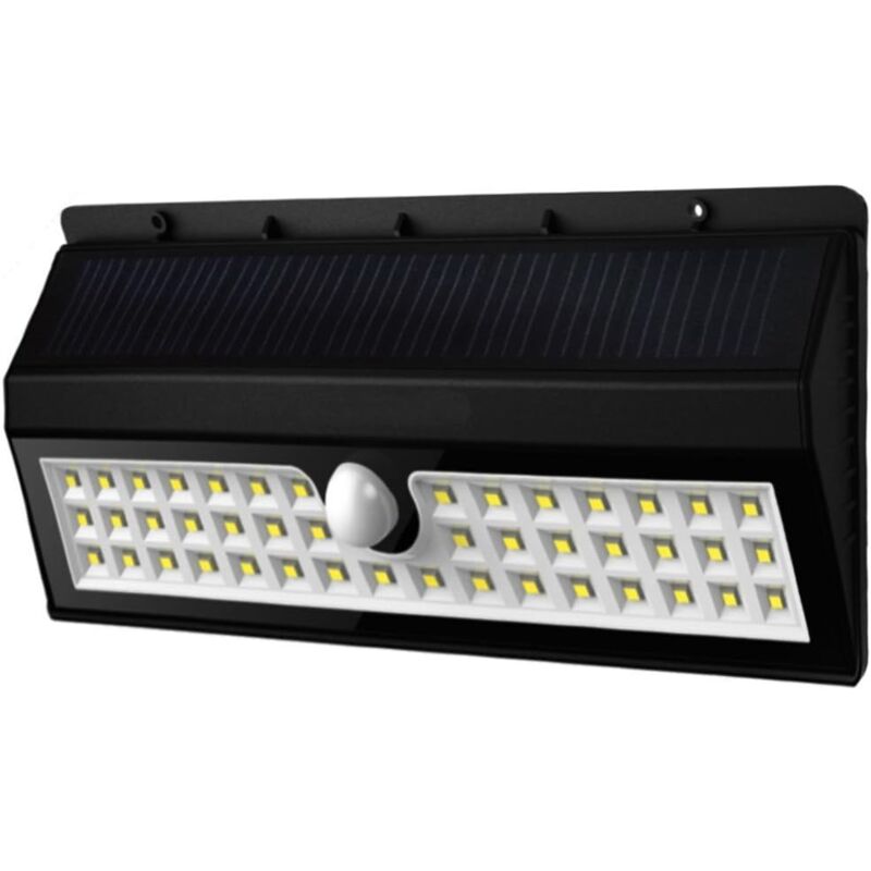 44 Lampe Solaire led Jardin Extérieur - Détecteur de Mouvement - Trois Modes - Résistant aux Intempéries - Spot pour Jardin, Patio, Cour, Terrasse