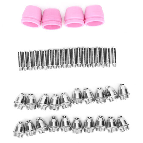 44 Pièces de Rechange pour Coupeur Plasma : Buses, Électrodes, Capots Compatibles AG 60/SG55 - Kit d'Accessoires