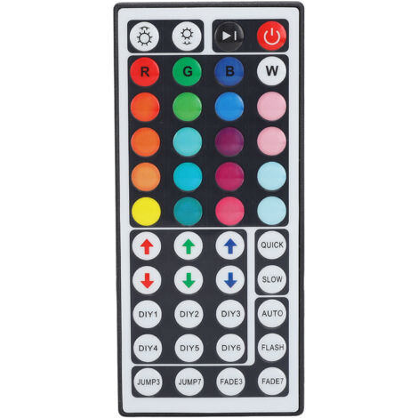 44-Tasten-RGB-Infrarot-Fernbedienung für 5050- und 2835-LED-Streifen, LED-Farbsteuerung