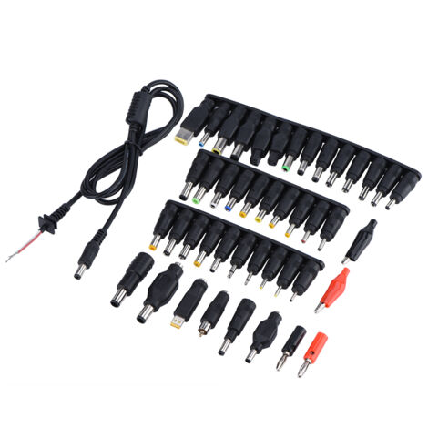 44-teiliges universelles DC-Netzteil (5,5 x 2,1 mm) für Laptops – Stromanschluss-Set