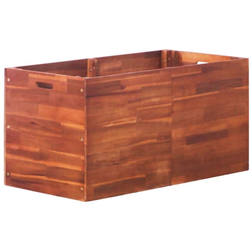 Garden Raised Bed Acacia Wood 100x50x50 cm Vidaxl