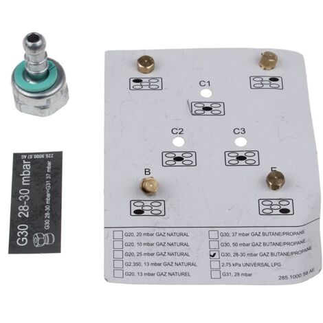 4431100184 – Kit de gicleurs gaz butane/propane G30 – Compatible modèles BEKO – Utilisation sécurisée et efficace