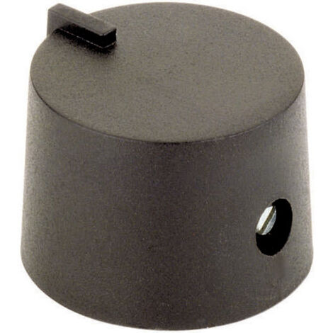44586321 21/6 SW Drehknopf mit Zeiger Schwarz (Ø x H) 21 mm x 14 mm 1 St.
