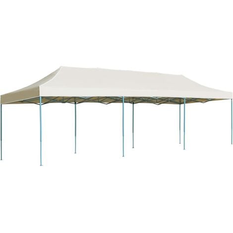 Folding Pop-up Party Tent 3x9 m Cream
