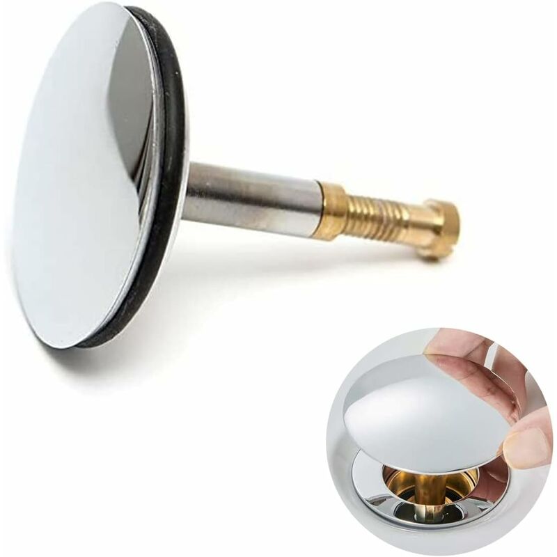 44mm diameter adjustable brass double gasket universal bathroom sink cap for bathroom and kitchen sink