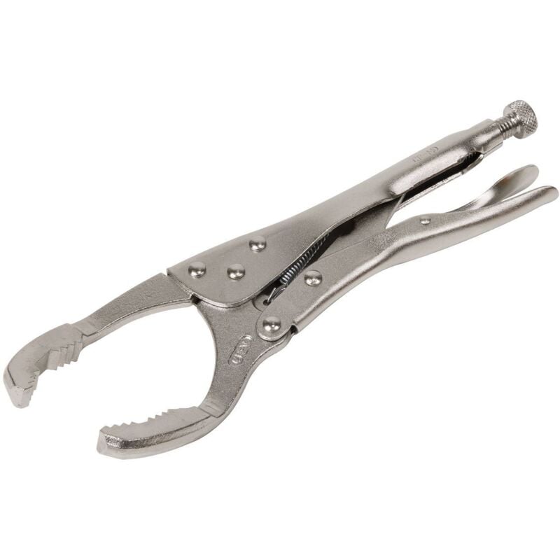 Sealey - AK6423 Angled Oil Filter Locking Pliers 45-130mm Capacity