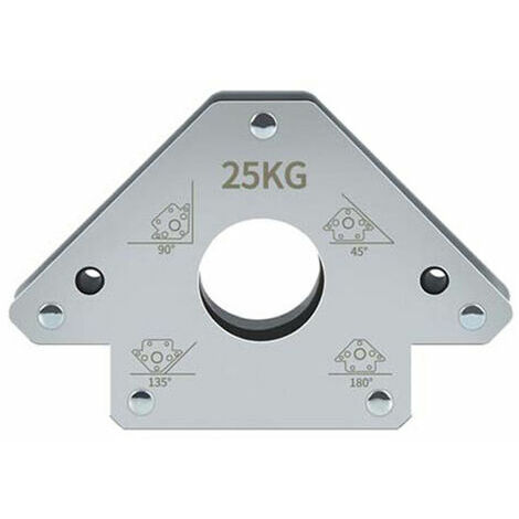 45° 90° 135° 180° Outil auxiliaire de soudage électrique Positionneur de soudage magnétique Fer à souder électrique Aimant à angle droit Biseau fixateur multi-angle, force d'aspiration 25 kg - force d