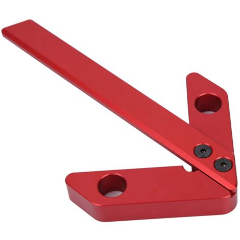 45/90 Grad Winkel Linie Messgerät, genaue Ablesung, Premium Aluminiumlegierung, Centerline Messwerkzeug, Runde Herz Lineal, Runde Herz Messgerät, tragbares DIY Holzbearbeitungswerkzeug