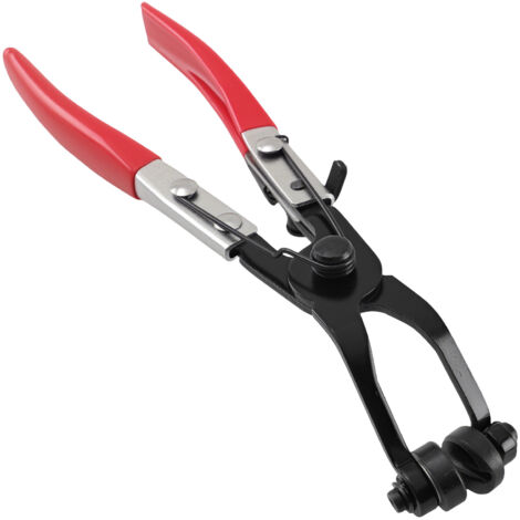 45° Angled Hose Clamp Pliers 8" Heavy Duty Locking Mechanism Steel 65mm Opening