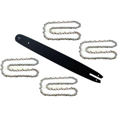 45 cm / 1,3 mm / 3/8" / 62 MLN guide-chaîne + 4 X chaîne pour Scheppach CSH 46