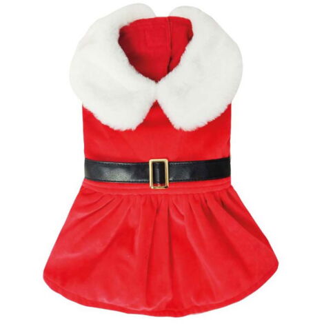 45 cm: Vestito per Natale modello Xmas Santa Girl per cani