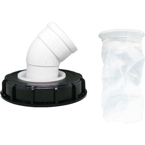 45 IBC-Deckelfilter, 165 mm Nylon-Regenwasserfilter, waschbar mit Deckel für IBC-Regenwassertank DN 150