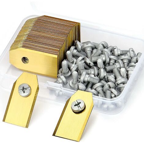 310 430x 420 r40i etc. + 30 vis Ces lames de rechange conviennent pour 105 315 3g – 0,75 mm Lot de 30 lames en titane Longlife pour tous les robots Husqvarna® Automower® / Gardena® 320 