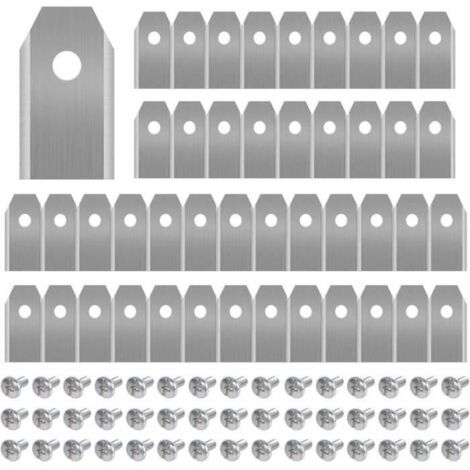 45 Lames de Titane pour Tondeuses Robotiques Husqvarna/Automower/Yardforce/Gardena (3g-0.75mm) avec 45 Vis