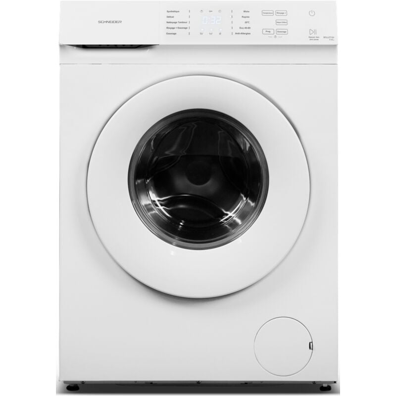 Schneider - SCLLF7120 Lave linge fontal 7Kg 1200trs clE blanc