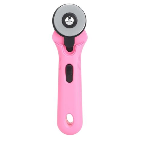 45-mm-Rundschneider für Stoff, rundes Nähmesser, Kurzwarenzubehör, rot und rosa