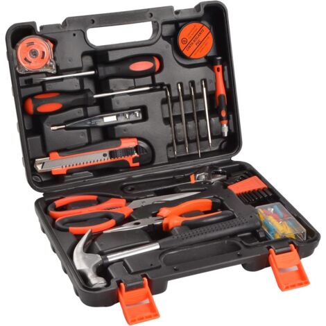 45 pièces boîte à outils bricolage et entretien quotidien boîte à outils matériel manuel ensemble d'outils électrique boîte à outils pour le travail du bois combinaison ensemble ménager