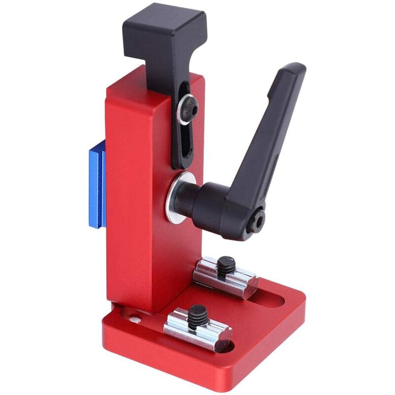 Jusch - 45 Type Mitre Track Stop Localisateur de Chutes Connecteur de Soutien en Alliage d'aluminium Rail de Guidage du Bois T-Slot T-Track Outil de