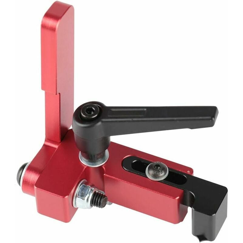 45 Types Carpentry Tool Miter Track Stop T-Nut Limit Device Precise Length Miter Limit Woodworking Tool Red