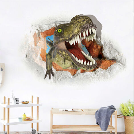 (45 x 60 cm) 1 autocollant mural 3D, auto-adhésif et imperméable
