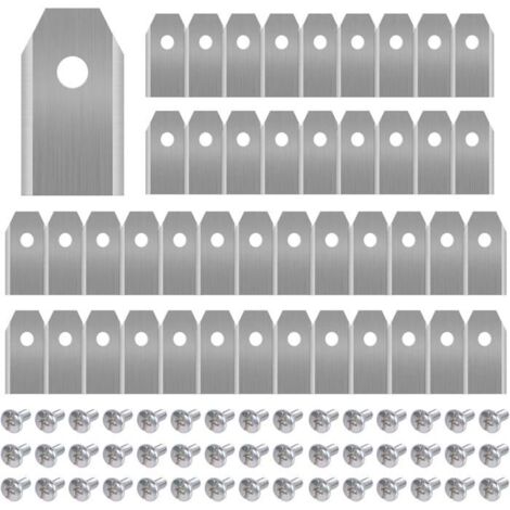 45 x lames en titane pour toutes les tondeuses à gazon robot Husqvarn/Automower/Yardforce/Gardena (3g-0,75 mm) lames de rechange