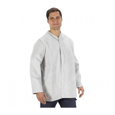 450/L CHAQUETA DE PIEL SERRAJE. VERSION ECONOMICA. COLOR NATURAL. CIERRE FRONTAL DE VE - JUBA