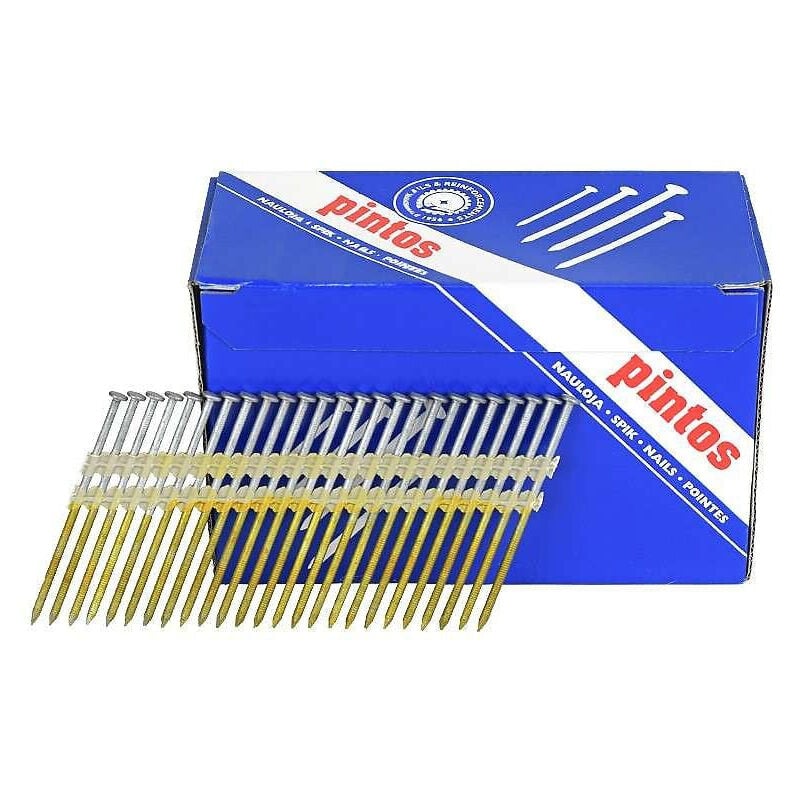 4500 Pointes en bande rh 50 x 2,8 mm 21° Norfix NFX11065 galvanisée à chaud (zinc 50 µ) annelée