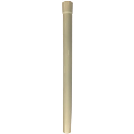 451424-7 Tubo recto de plástico 28 x 465 mm, beige