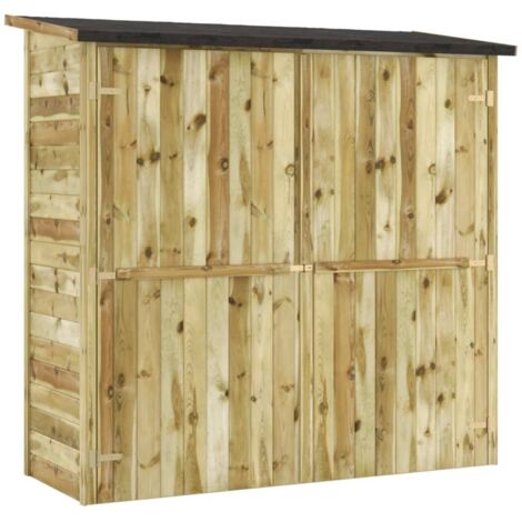Garden Tool Shed Impregnated Pinewood 182x76x175 cm