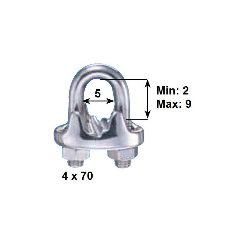 Serre-câble inox - WICHARD - 2/3/4 mm