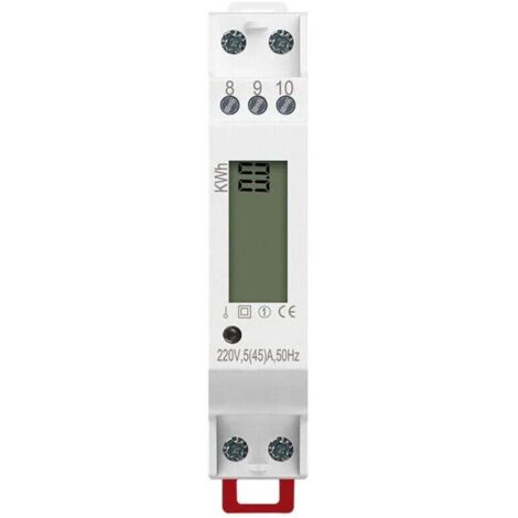 45A Single Phase Micro-guide Electronic Meter 1P Track Smart Meter Home Rental Housing Export Digital Display MUMU Guide Meter