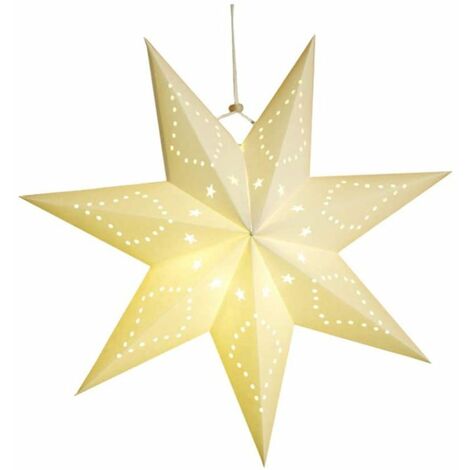 Étoile à Paillettes Pour Sapin De Noël YYCRAFT - 20,3 Cm De Diamètre, Couleur Champagne - Légère Et Résistante En Plastique