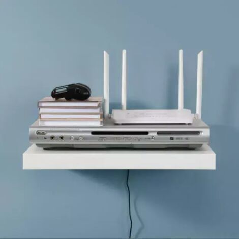 45cm Wall Floating Media Shelf For TV Sky Box DVD PS4 X-box Wall Mount Shelves